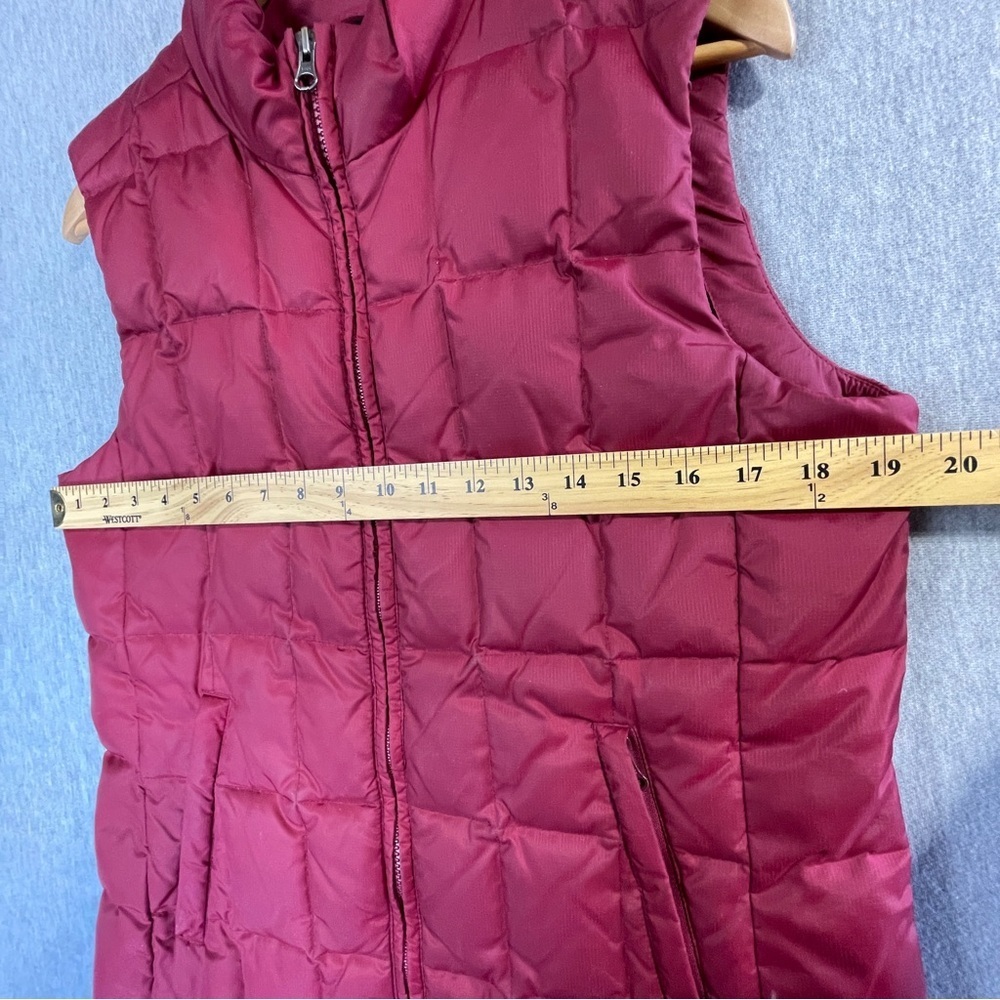 Mondetta Sport Puffer Vest Women’s Medium Maroon Quilted Down Fill Fleece Liner - Picture 3 of 13